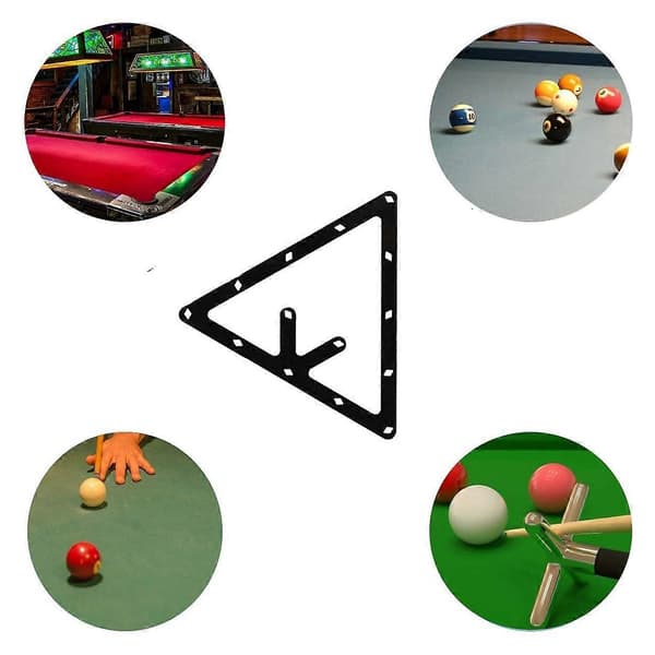 6 stk. Magic Ball Rack Billiard Trekant Kø til Magic Ball Rack