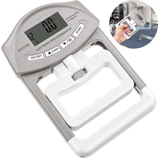 Digital Hånddynamometer Gripstyrke Måleapparat Auto