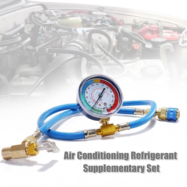 Ac R134a Bil Auto Aircondition Kølemiddel Genopladning Måleslangesæt