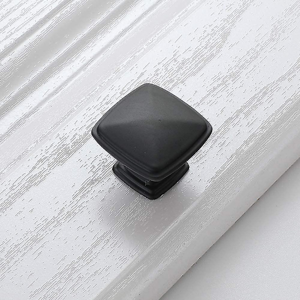 10 kpl musta huonekalun nuppi vetolaatikko oven nupit neliön kaapin vetimet yksittäinen pyöreä reikä laatikon nupit keittiön kaapit lastenhuone (30mm alumiini seos)