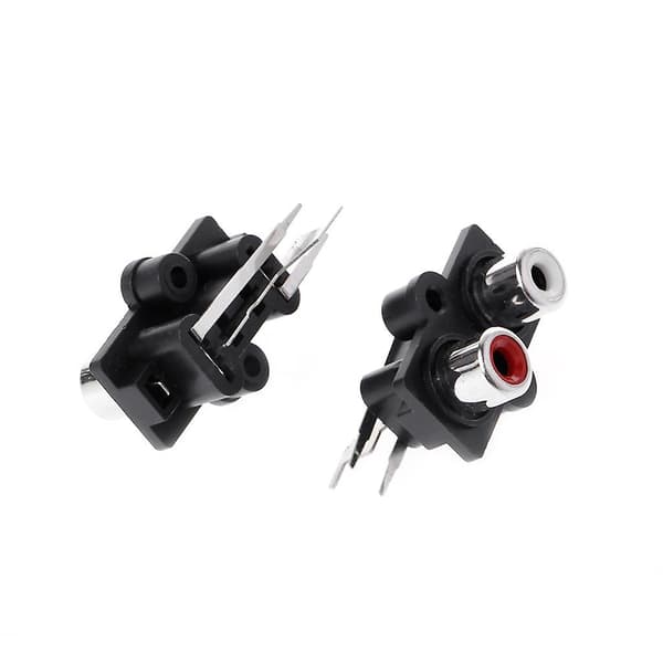 5 stk PCB-monterede 2-position Stereo Audio Video Jack RCA-hun-stik