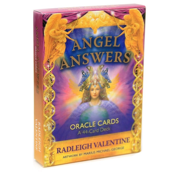 Tarotkort Premium Full Engelsk Tegneserie Angel Answer Party Spådomsspill