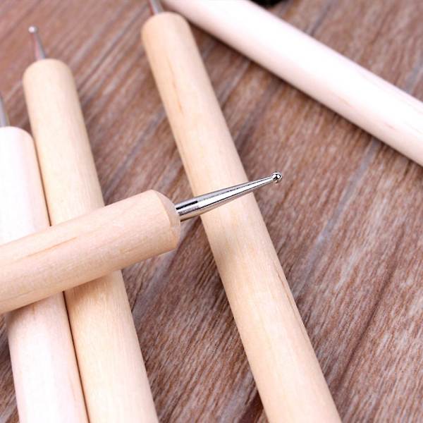 1 set prickpennor Manikyrtillbehör Fingernaglar Målningstillbehör