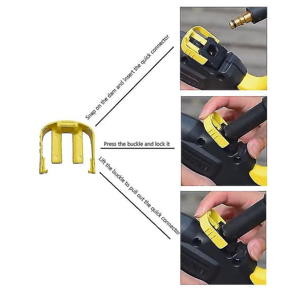 För Karcher K2 Biltrycktvätt Triggerbyte C-klämma