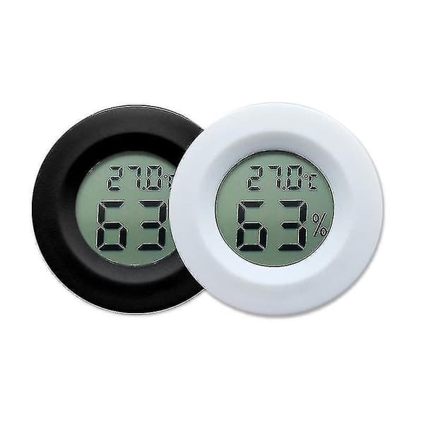 Mini digital inomhus termometer hygrometer klocka hygrometer temperatur Lcd