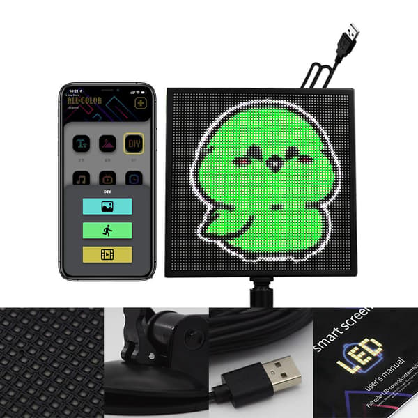 Bil DIY Finger Light Gesture Light Bil APP Multifunksjonell Tilpasset Animasjon Bak Stopplys 241743