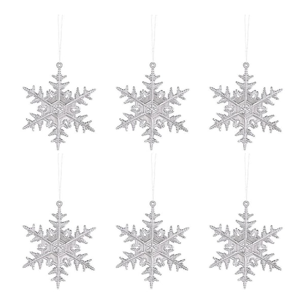 Transparent Snowflake Drop Ornament Hängande hänge Crystal Deer