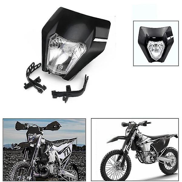 Moottoripyörän ajovalon lamppu maastoajovalon maski 125 150 250 300 350 450 500 Exc Xcw Exc-f 20