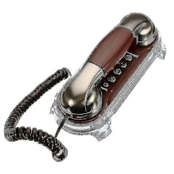 Väggmonterad telefon med sladd, fast telefon, retrotelefoner för hem, kontor och hotell