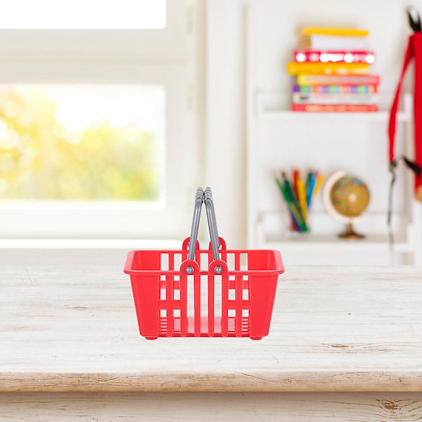 20 stk Mini Handlekurv Miniatyr Oppbevaringskurv