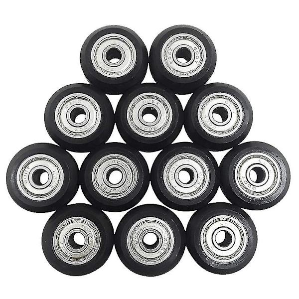12 stk. 625zz plasttrissehjul med lejer til gear til 3d