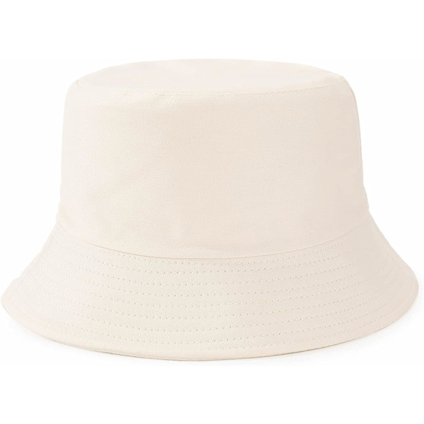 Uniseksi Bucket-hatti Auringonhattu Yksivärinen Miehille ja Naisille (Beige) beige