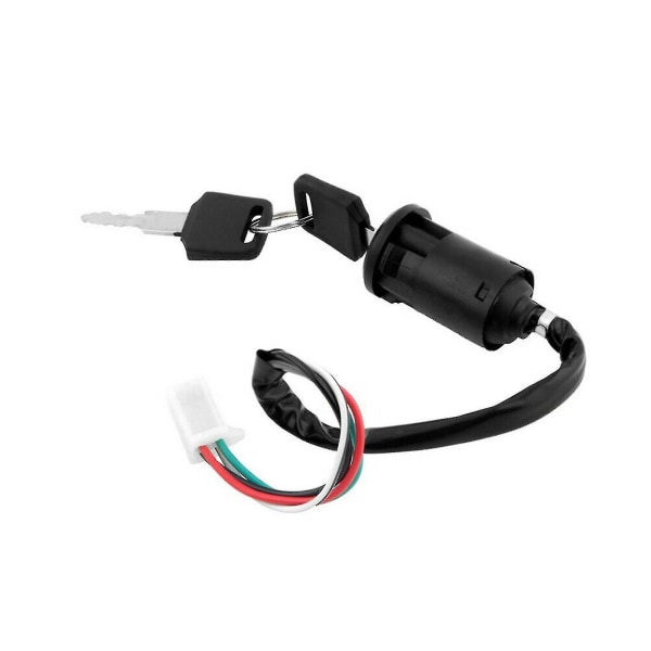 Sl Universal Portable Motorcycle Rubber Ignition Switch Start Key Kits Black1pcs