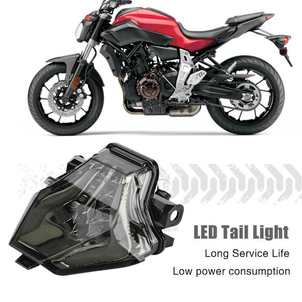 Motorsykkel LED blinklys baklys for Mt07 Fz07 Yzfr3 Yzfr25 (rød)