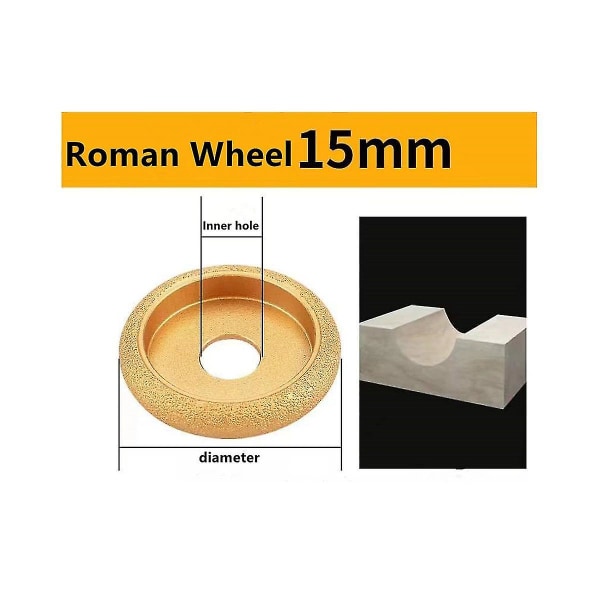 75mm Stenkant Slibeskive Slibeskive Romersk Riflet Granit Marmor Loddet Diamantsliber Slibning