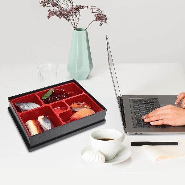 Bærbar Bento Box Sushi med 5 Rum - Japansk Stil Madpakke til Catering og Kontor