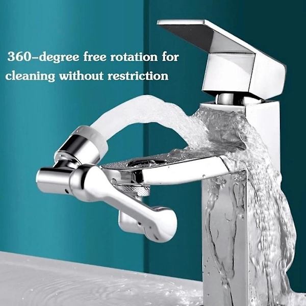 Universal kranforlenger 1080 svingbar kranlufter vask servant kranforlenger sprutbestandig robotarm lufter tut