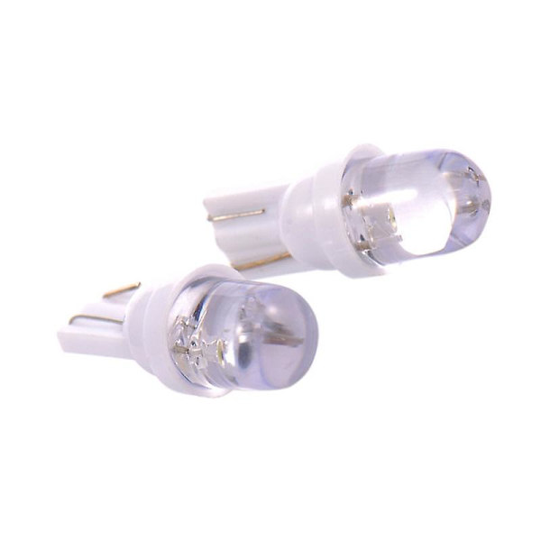 T10 W5w Gula Orange LED med 1 Flux LED-chip 12V DC 2-pack