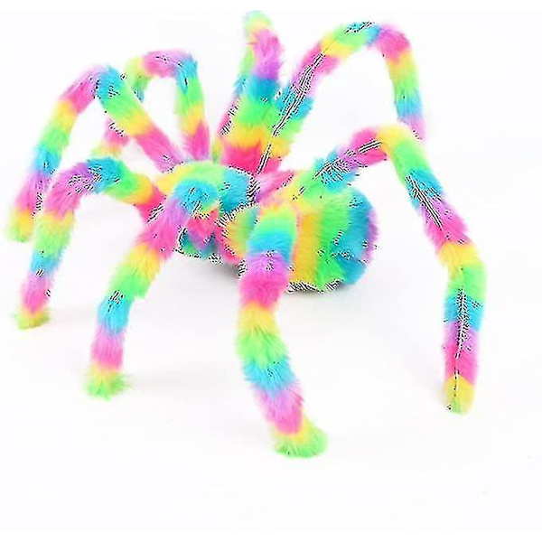 Värikäs hämähäkkilelu Halloween-koristeisiin 70cm