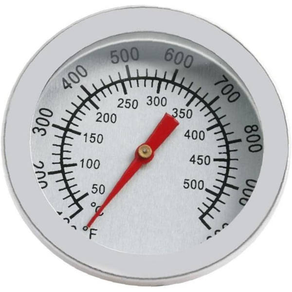 BBQ Termometer i Rustfrit Stål til Grill og Ryger