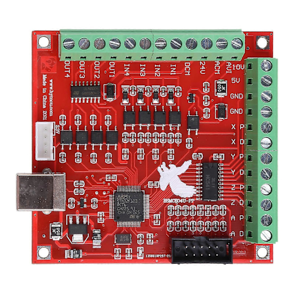 4-akselinen Mach3-askelmoottorin ohjauskortti Breakout-levy USB-liitäntä