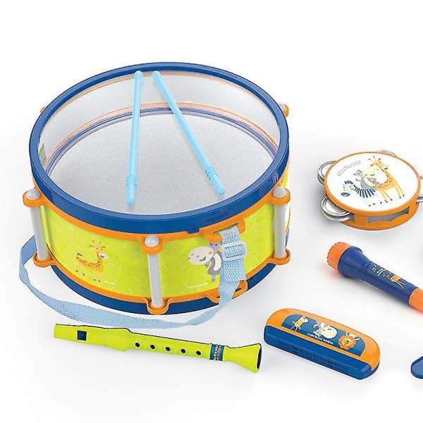 Småbarnsmusikkinstrumenter Leker, trommesett for barn, @bugu cc52 | Fyndiq