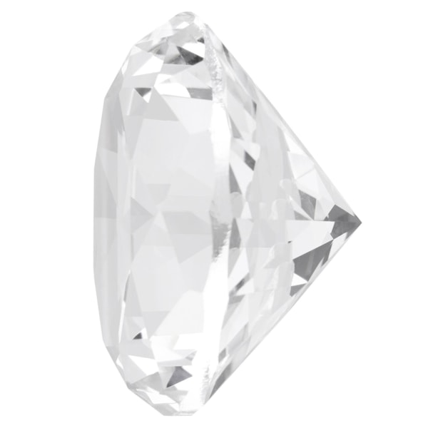 Syntetisk diamantstein Stor rhinestone klart glass kunstig krystall smykker papirvekt