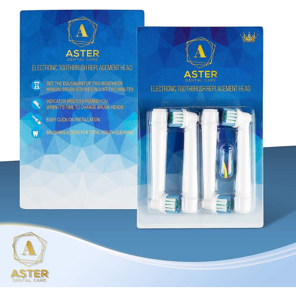 Aster 16er Clip-on børster Kompatible Fr Oral B elektriske tannbørster