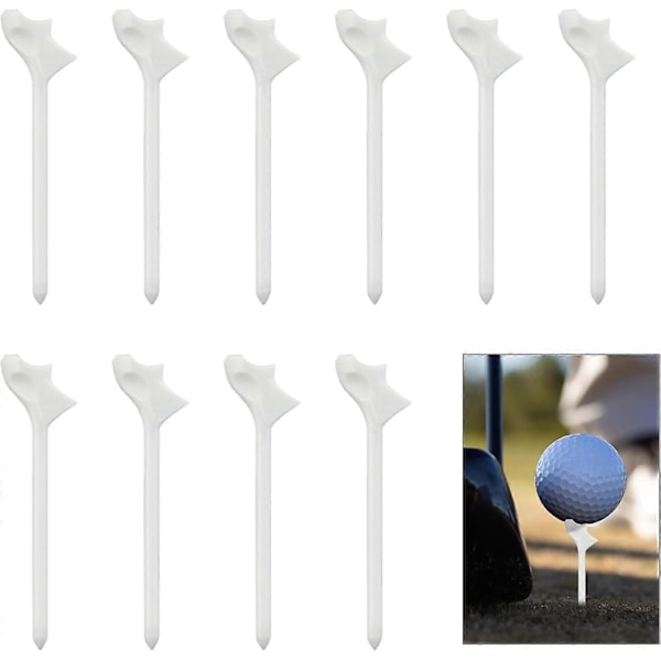 30 stk. Golf Tees til Flyvebane, Plastik Golf Simulator Tees System 10 Grader til