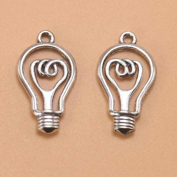 100 st antika ihåliga glödlamps hängande prydnader halsband