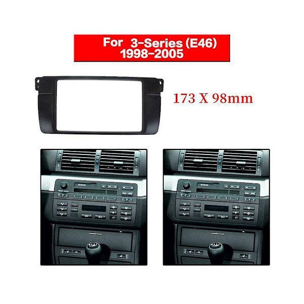 2din Audio Panel Modifikation Panel Dvd Navigation Panel Bil Fascias Stereo Radio Pane Til 98-05 3-