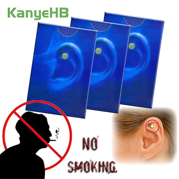 6 stk Magnet Auricular Stop Rygning Anti-rygning Akupressur Patch Ryger Sundhed