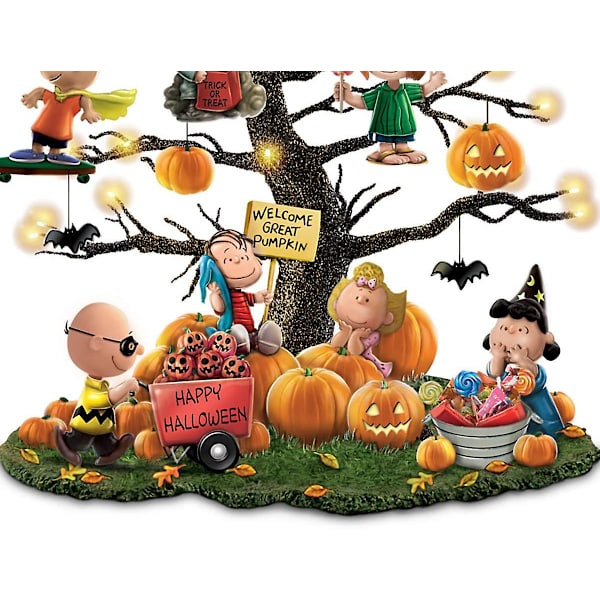 Bradford Exchange Peanuts Tämä on suuri Jackolyhty Halloween Tabletop