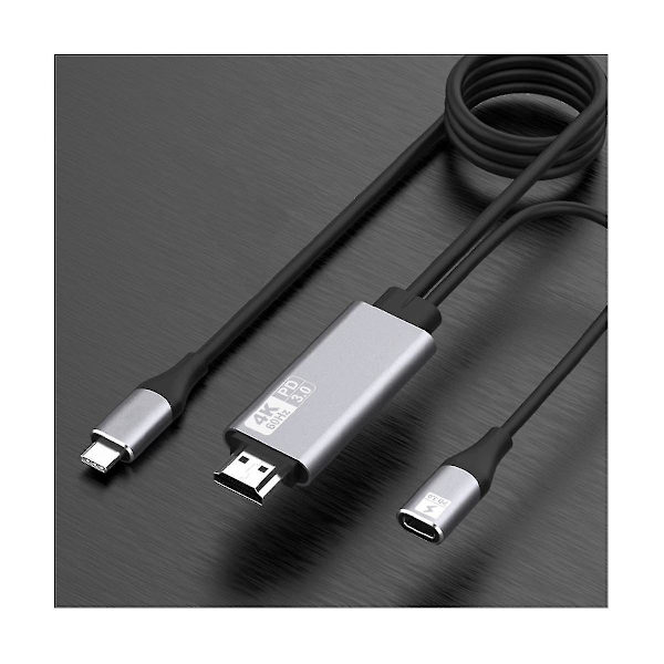 4k@60hz Type C til -kompatibel kabel skjermspeilingsenhet