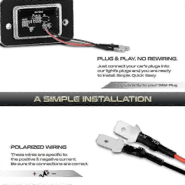 2 stk. til Land Rover Discovery 1 1994-1999 Discovery 2 1999-2004 Høj Lysstyrke LED Nummerpladelys Nummerpladelampe