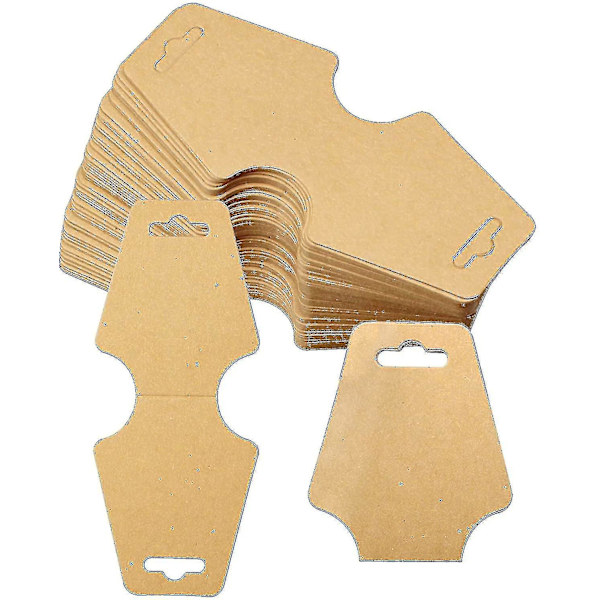 100 st Halsbandskärmar Kraftpapper Smyckesdisplay C