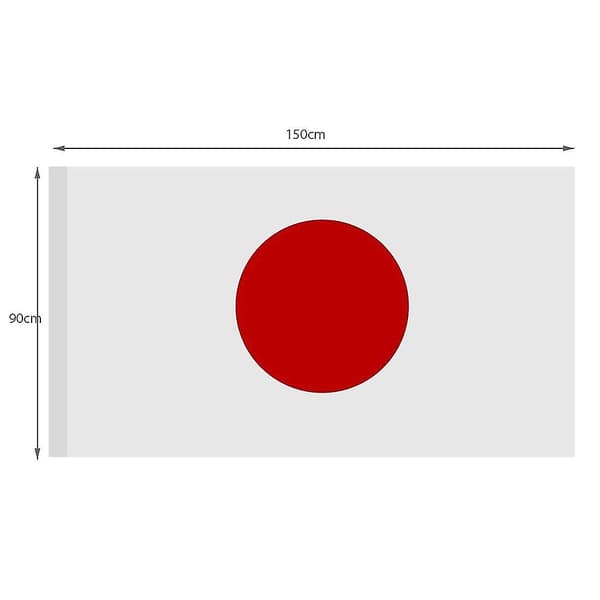 Flagg Japan Japansk Polyester Utendørs Flagg Gratulerer 9