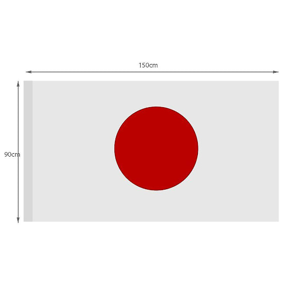 Lippu Japani Japanilainen Polyesteri Ulkoliput Onnittelut 90 X 150 Cm