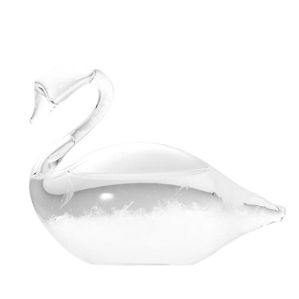 1 stk Swan Shape Storm Glas Vejrudsigt Flaske Storm Flaske Meteorologisk Display Desktop Flaske Kreativ Glas Håndværk Hjem Dekoration