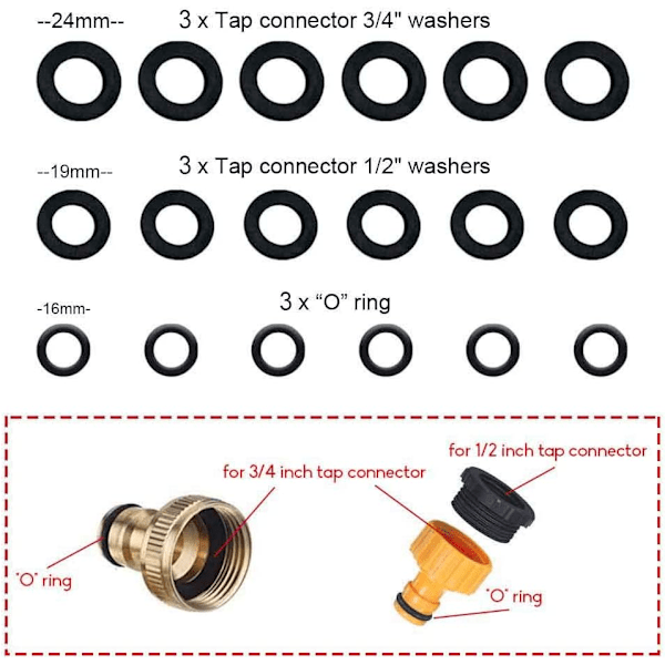 Haneforbindelse med 33,3 mm (G 1\") gevind, haneforbindelse