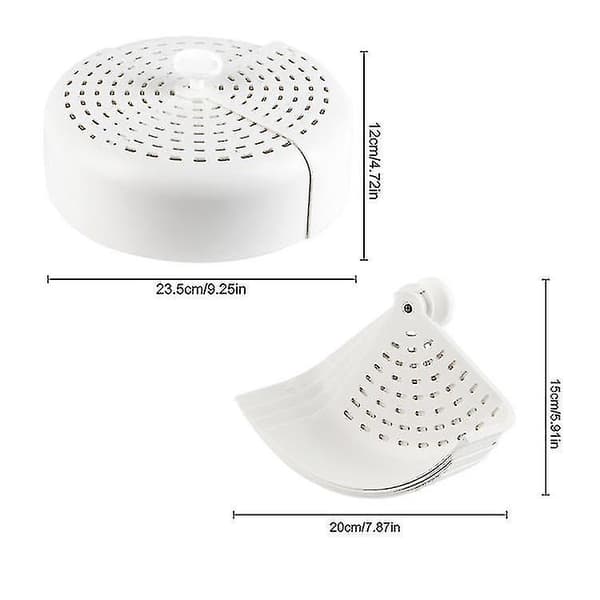 2-pack Vikbart Matplåtlock Hushålls Anti-fluga Grönsakslock Tallrikslock Matskydd