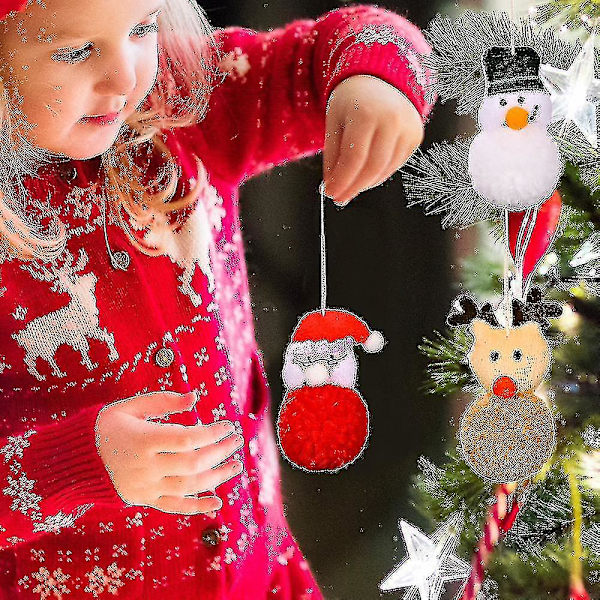 Juledekorasjoner Juletre Plysj Dukke Anheng Xmas Flanellet Ball Liten Anheng Jul
