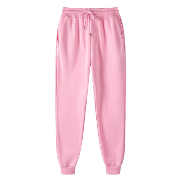 Herrbyxor Byxor Joggingbyxor Hiphopbyxor Leggings Vadderade Fritidsbyxor Pink 2XL