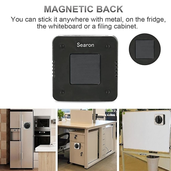 Kök Nedräkningstimer Magnetisk 60 Minuters Uppdragbar Mekanisk Timer Rostfritt Stål För Hembakning Matlagning Ugn