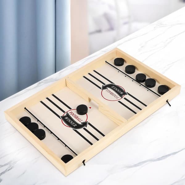 Sling Puck Game Foosball Winner Brädspel Studsa Schack Eject Schack Studsa Schack Fest Hem Interak