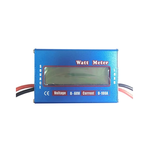 Digitalt display batteridrevet effektanalysator wattmeter 60v 100a checker