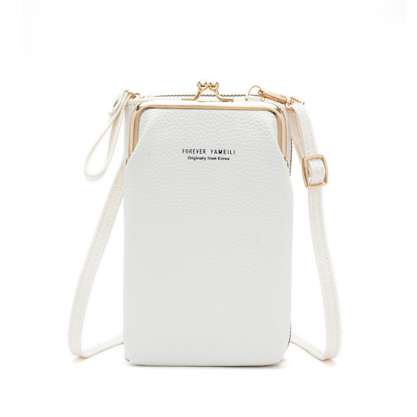 Mobil taske pung kortholder taske med skulderrem White