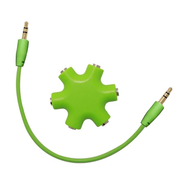 Sneform Hovedtelefon Splitter Multi Earphone Hub Adapter 3.5mm Lyd