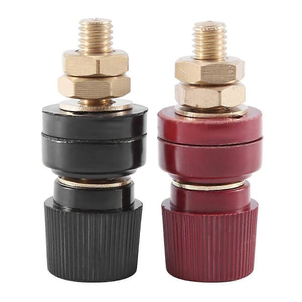 2 stk. Terminal Binding Post, 555 Type Messing Søjle Terminalblok M8 Gevinddiameter Binding Post 220V-380V 200A