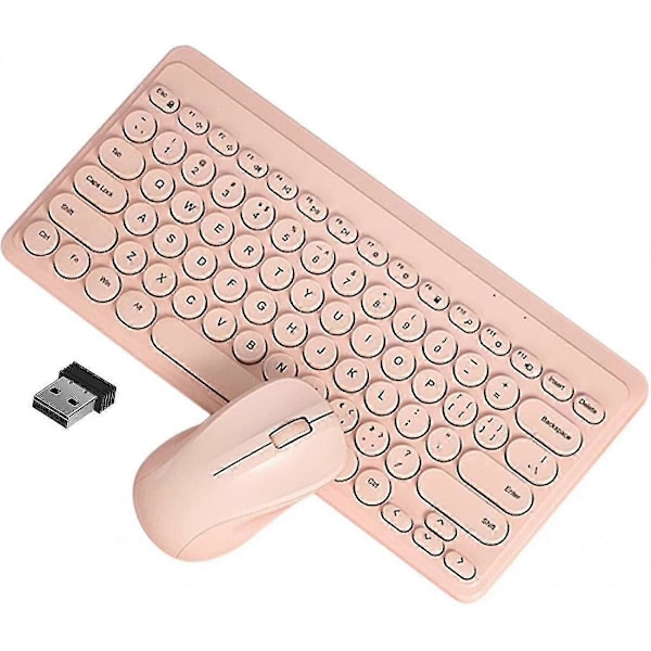 Trådlöst tangentbord och mus-kombination Ultra Slim Ergonomisk USB-tangentbord och mus-kombination Tysta tangenter Energisparande kit för Windows-dator Skrivbord Botao